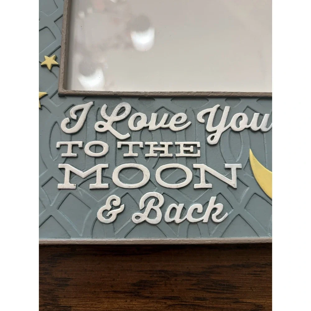 I Love You To The Moon And Back Celestial Wall Hang Photo Frame